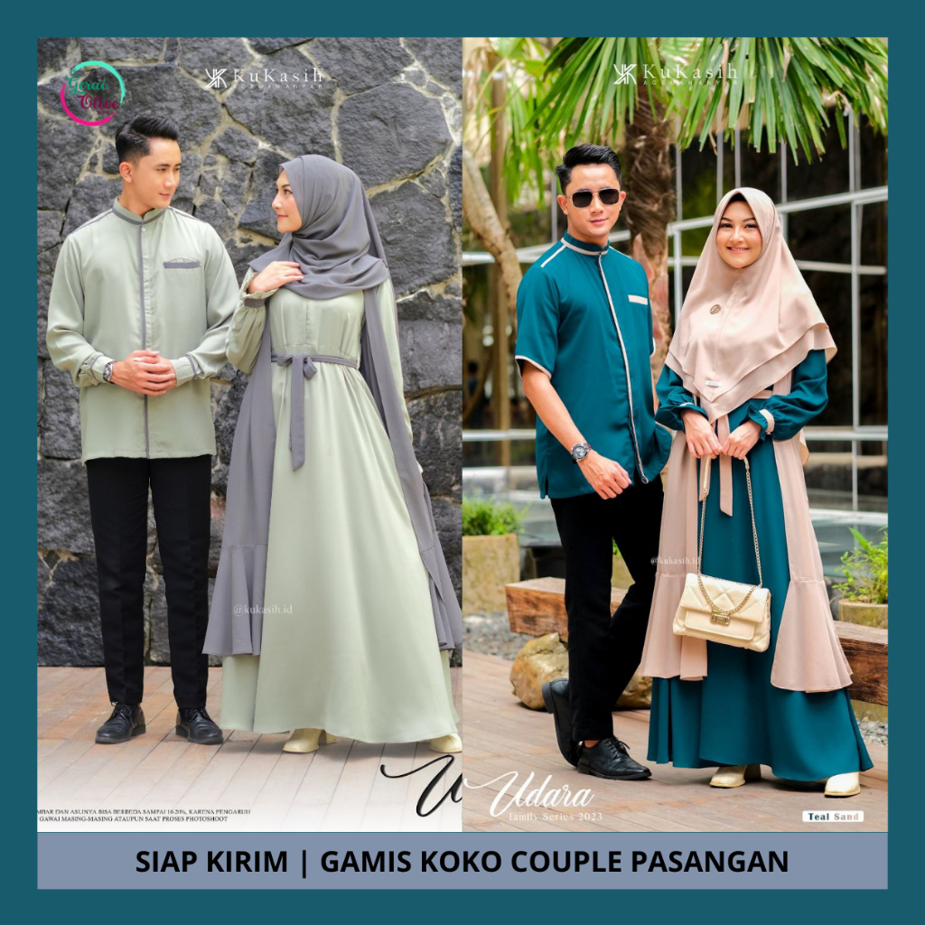 Couple Pasangan Koko Gamis Udara By Kukasih