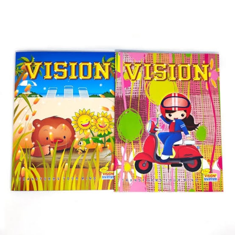 

Buku Tulis Vision Isi 38, 58 Lembar (1pak=10pcs) Paket Grosir
