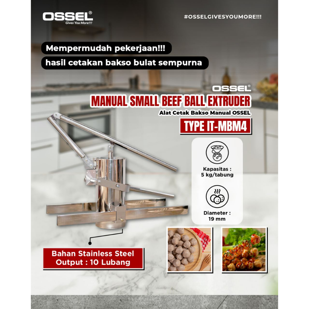Alat Cetak Bakso Cetak Cilok Cetak Pentol Kue  Cetak Manual 10 Lubang Ossel