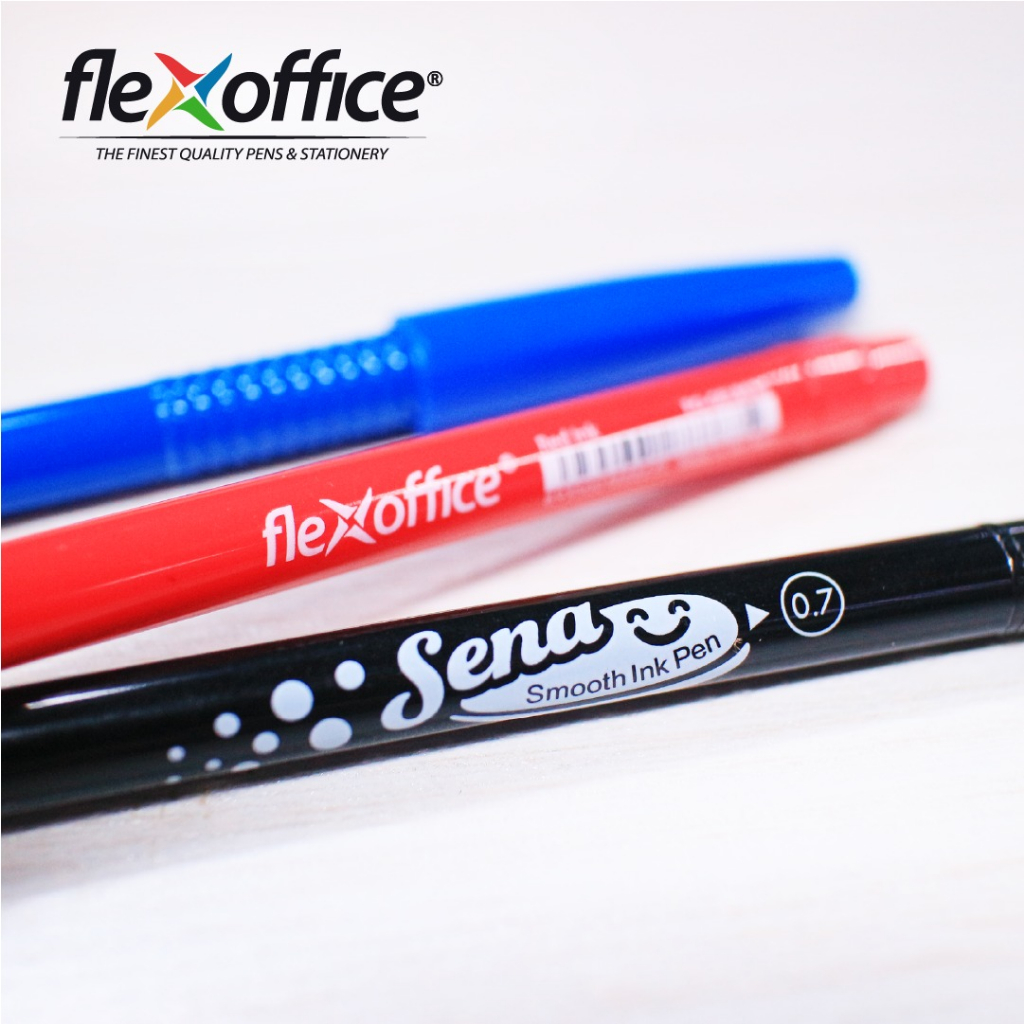 

Pulpen / Pen / Ballpoin Flexoffice Sena 0.7 mm 3 varian warna