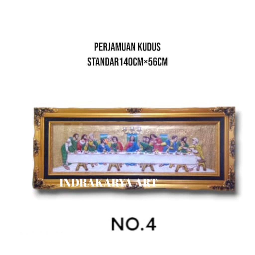 HIASAN DINDING PERJAMUAN SUCI 3 DIMENSI