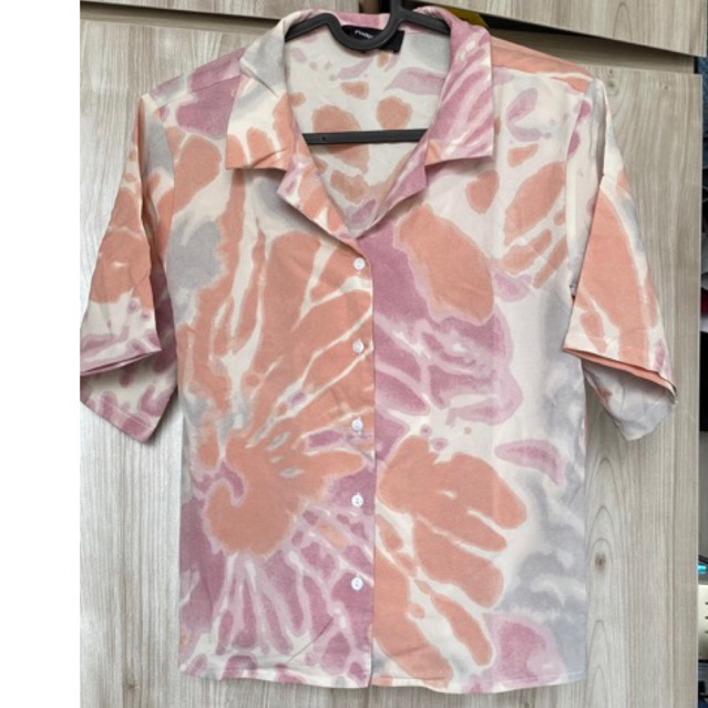 Preloved Pomelo kemeja tie dye- pink