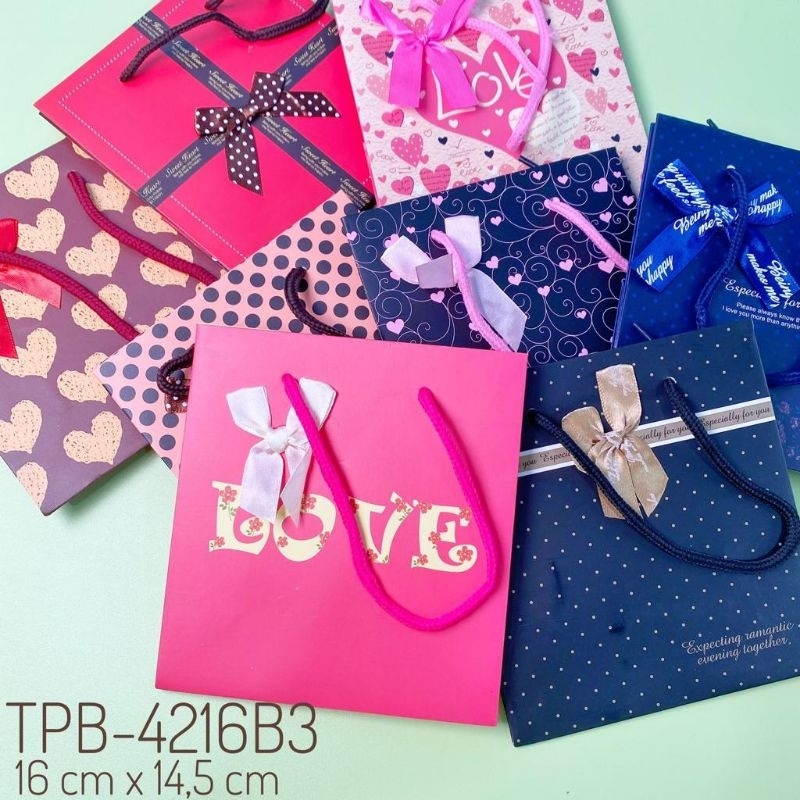 

paperbag mini lucu polkadot