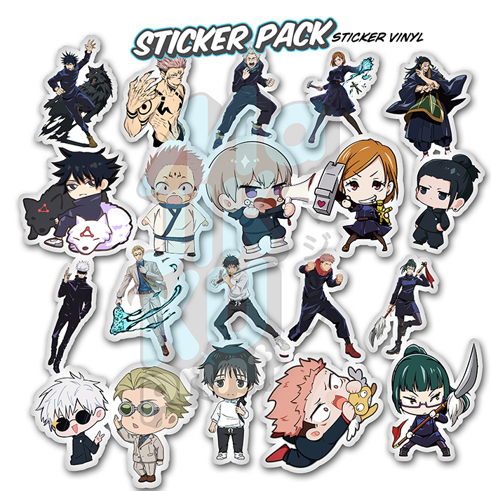 

Sticker Pack Anime JUJUTSU KAISEN | Vinyl & Hologram