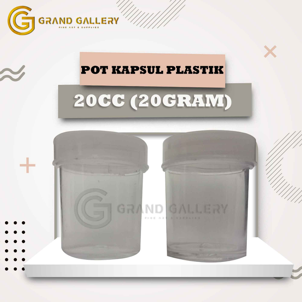 POT KAPSUL PLASTIK 20 cc / POT URIN 20 gr / POT SALEP 20 gr