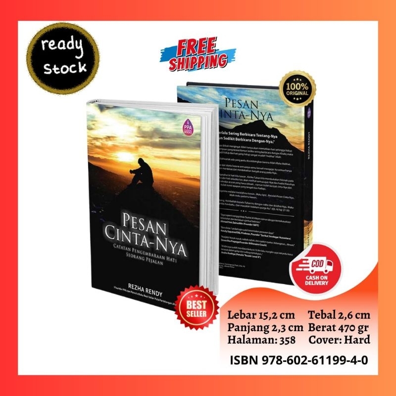 Buku pesan cintanya ORIGINAL by Rezha Rendy