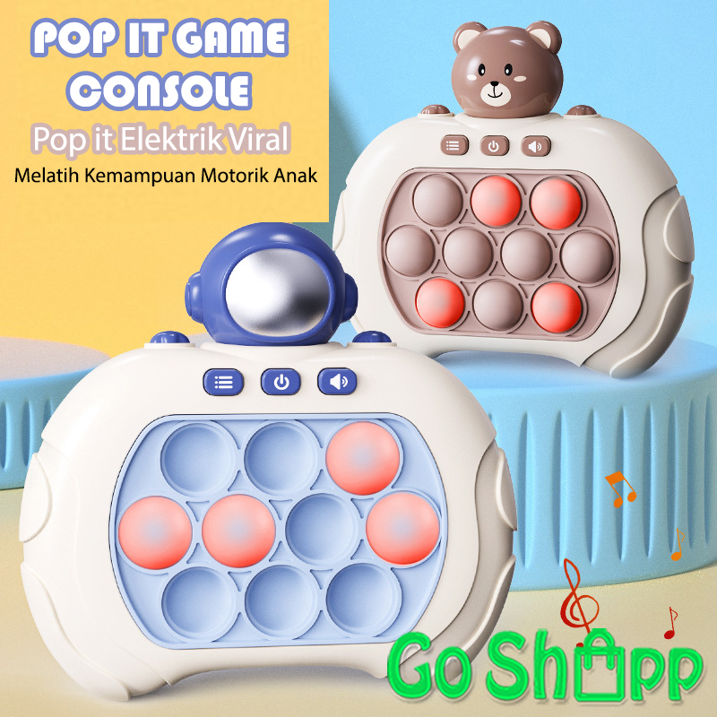 Mainan Pop it Game Console Elektronik Melatih Motorik Anak Fidget Toys Push Bubble Game Challenge Anti Stress GM01