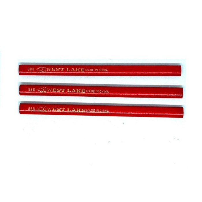 

ARROW Carpenter Pensil Tukang Pensil Bahan Kayu Pencil Bangunan Ukuran Besar Nomor 25 Tebal Ketebalan 1mm Pensil Kuli Tukang Kayu Pencil Satuan Mekanik Good Quality Berkualitas Kokoh Awet Grosir Prakarya Malang