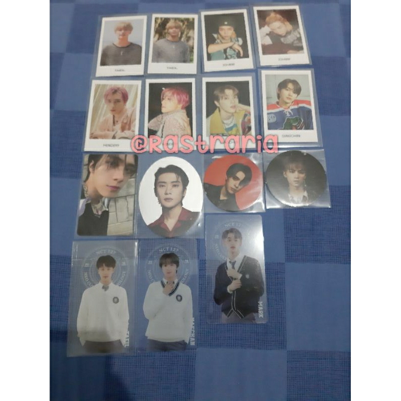 PC JOHNNY TAEIL, CLEARBOOK HAECHAN, MARK, POLAROID 90s LOVE HENDERY, SUNGCHAN, JOHNNY.