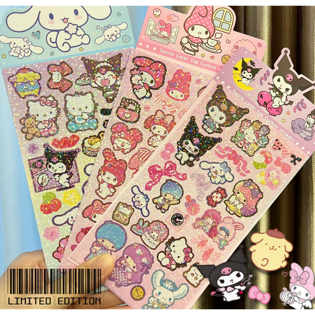 

Sticker glitter besar SANRIO MOMO HOLOGRAM Motif SANRIO MELODY STICKER MURAH STICKER MOMO HOLOGRAM