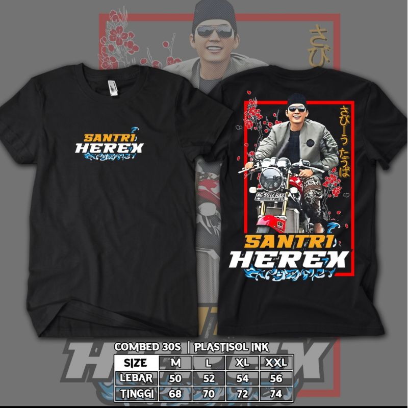 Kaos Santri Herex Gus Iqdam Plastisol Ink
