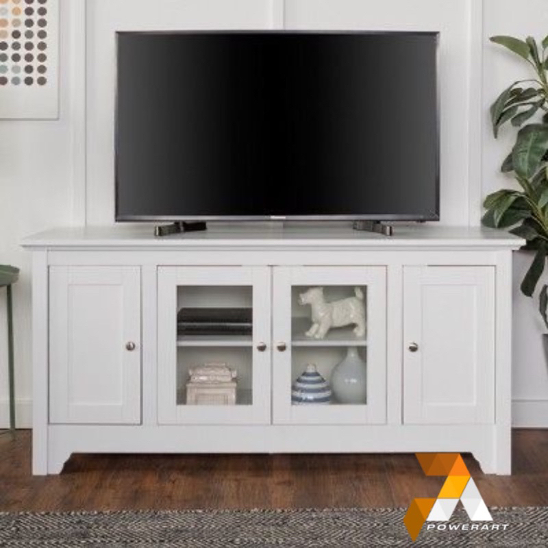 bufet tv minimalis meja tv konsole tv minimalis duco putih