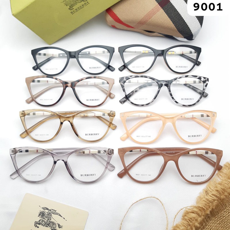 Frame/Kacamata Wanita Cat eye Size 53.17.140 Paket Lensa Photocromic Dan Radiasi Blueray