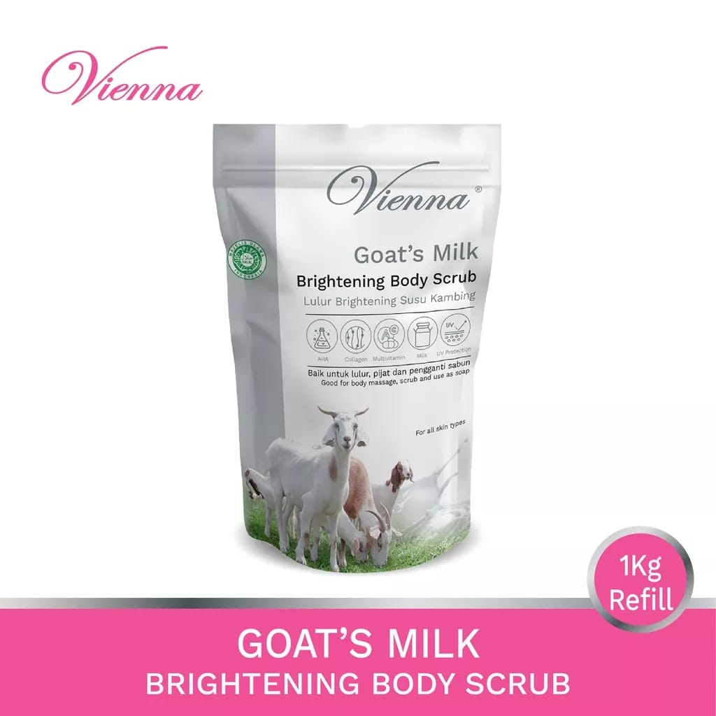 VIENNA BODY SCRUB GOAT'S MILK - 1KG POUCH