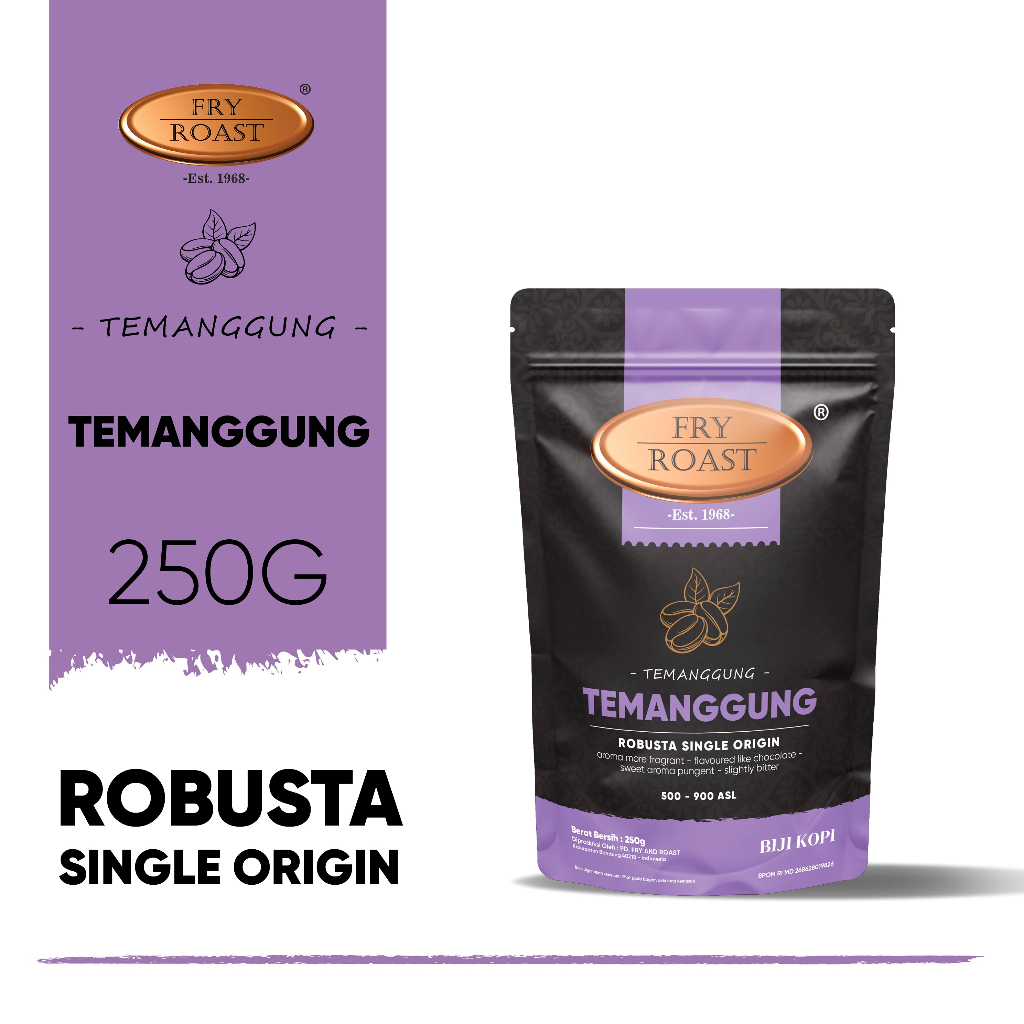 

KOPI ROBUSTA TEMANGGUNG 250 GRAM (BIJI/BUBUK)