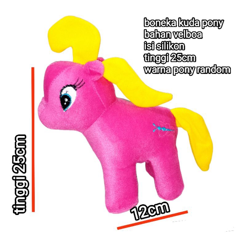 Boneka Kuda Pony Little Pony Tinggi 25Cm