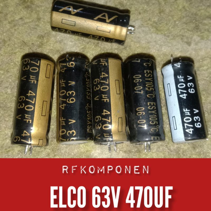ELCO CABUTAN ORIGINAL 63V 470UF