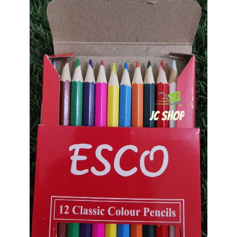 

Pensil Warna Esco 12 warna / 12 Classic Colour Pencils