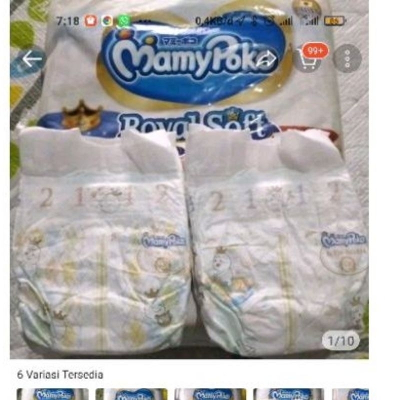 PEMPES/POPOK ANAK REAPEC ISI 50 MEREK MAMY POKO  SIZE NB,S,M,L,XL,XXL