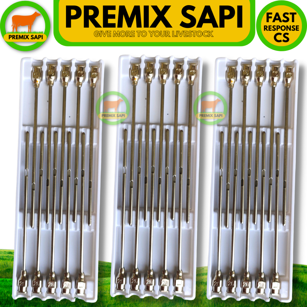 Jarum Suntik Tumpul Reusable Untuk Pengobatan Suntik Mastitis Ambing Sapi Kambing Domba