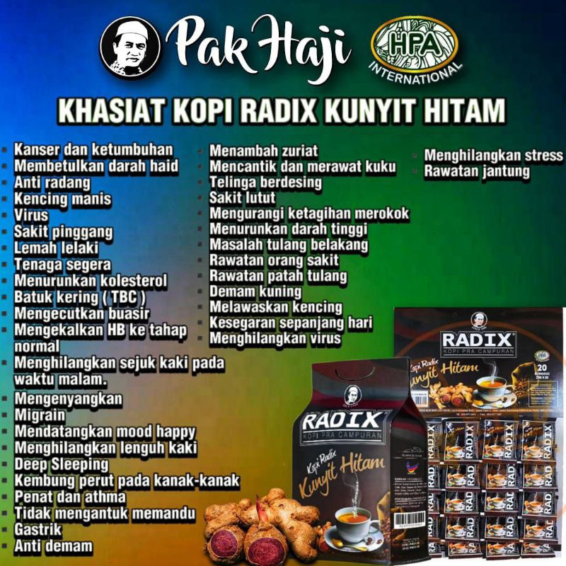 

PROMO KOPI RADIX KUNYIT HITAM ORIGINAL HPA PAK HAJI