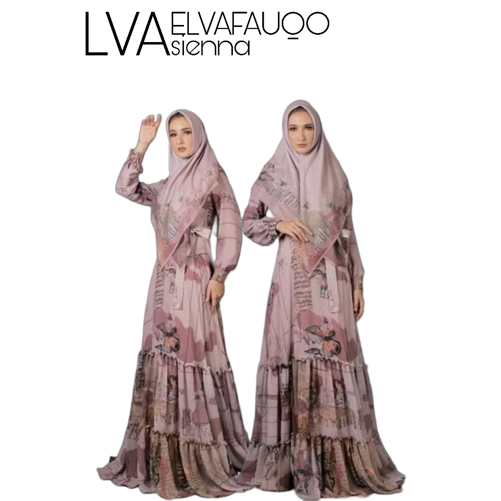 LVA SYARI I ELVAFAUQO I SIENNA SERIES I BAJU SET SYARI