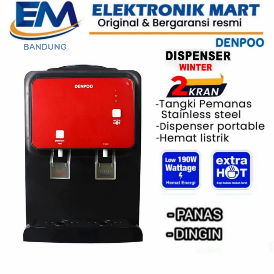 DISPENSER PORTABLE DENPOO WINTER PANAS DAN DINGIN