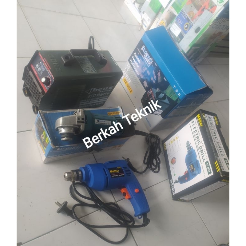 Mesin Las 450 Watt Mesin Gerinda Mesin Bor 10 mm Sepaket