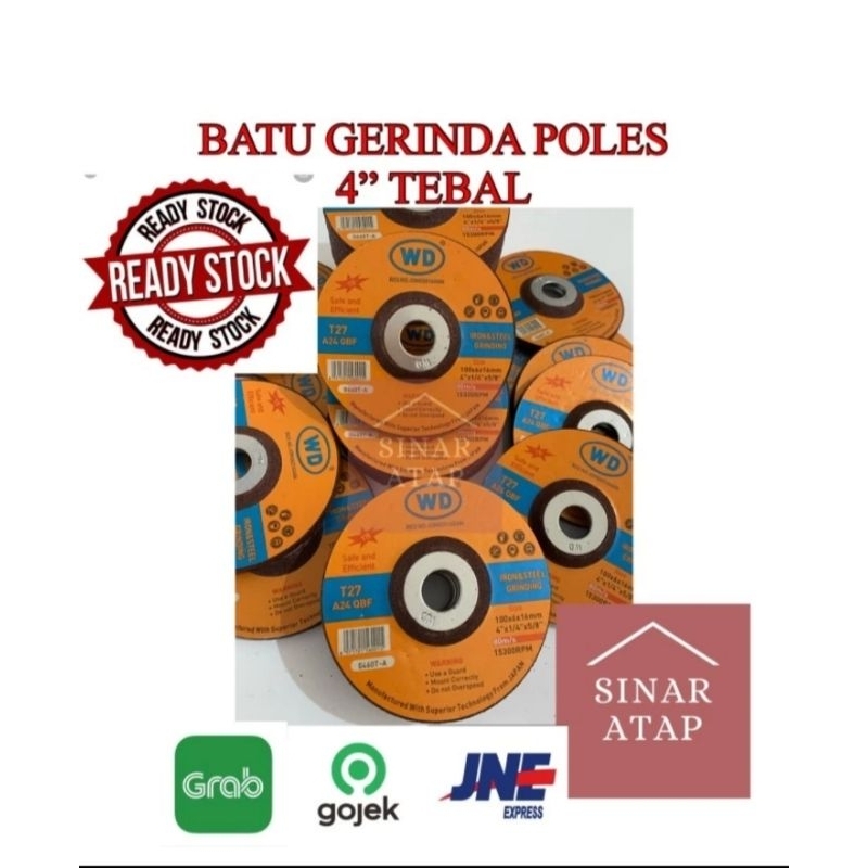 Batu Gerinda Poles WD 4"