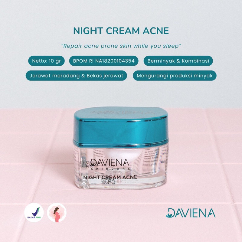 NIGHT CREAM ACNE SERIES DAVIENA SKINCARE