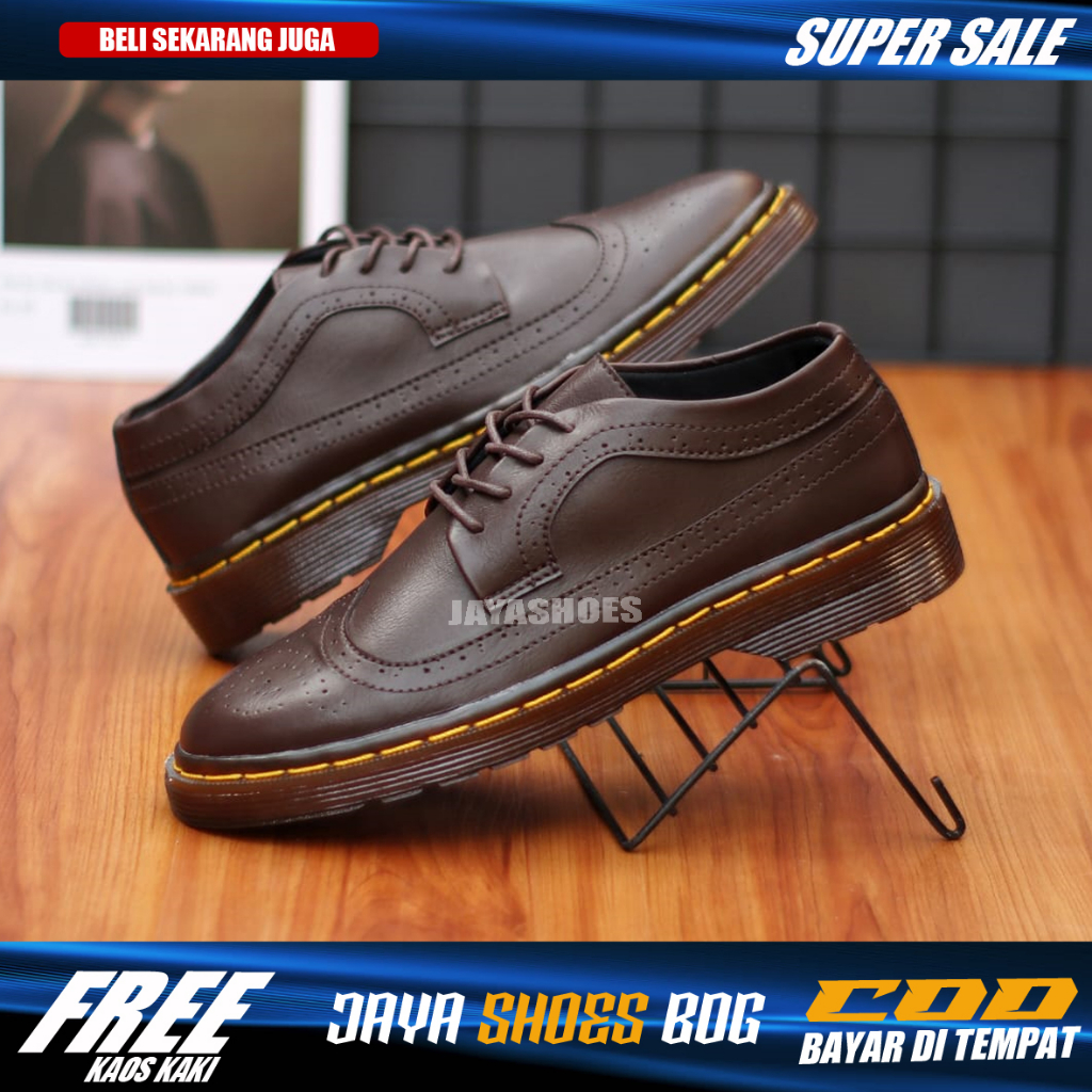 RASFORD Sepatu Oxford Pria Docmart Original Pantofel Formal Kerja Casual