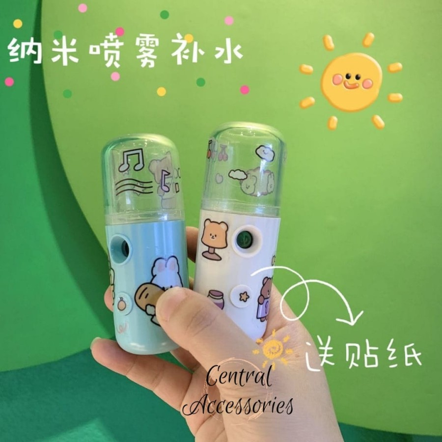 Nano Spray Wajah Mini Murah Face Mist Sprayer Semprotan Muka Pelembab Wajah Ori