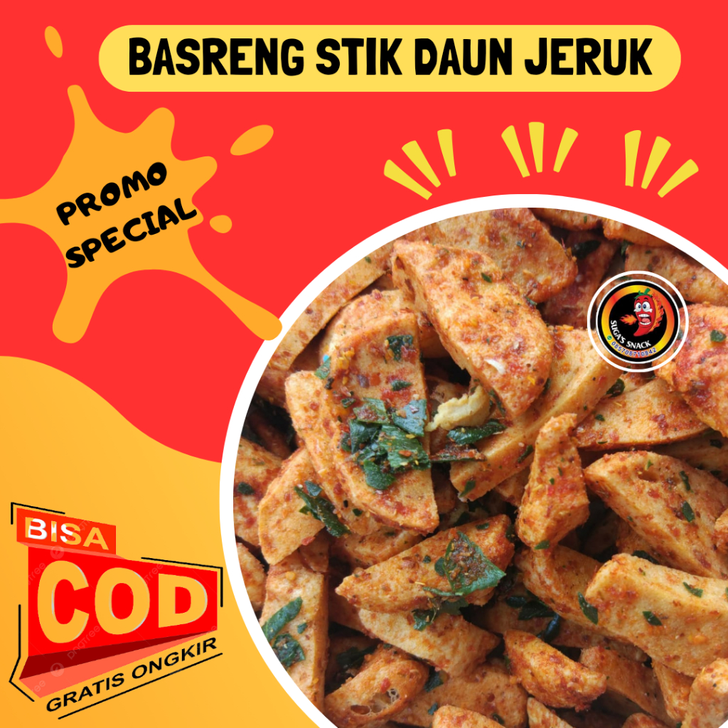 

BASRENG STIK DAUN JERUK HOMEMADE 500 GR FULL BUMBU MELIMPAH