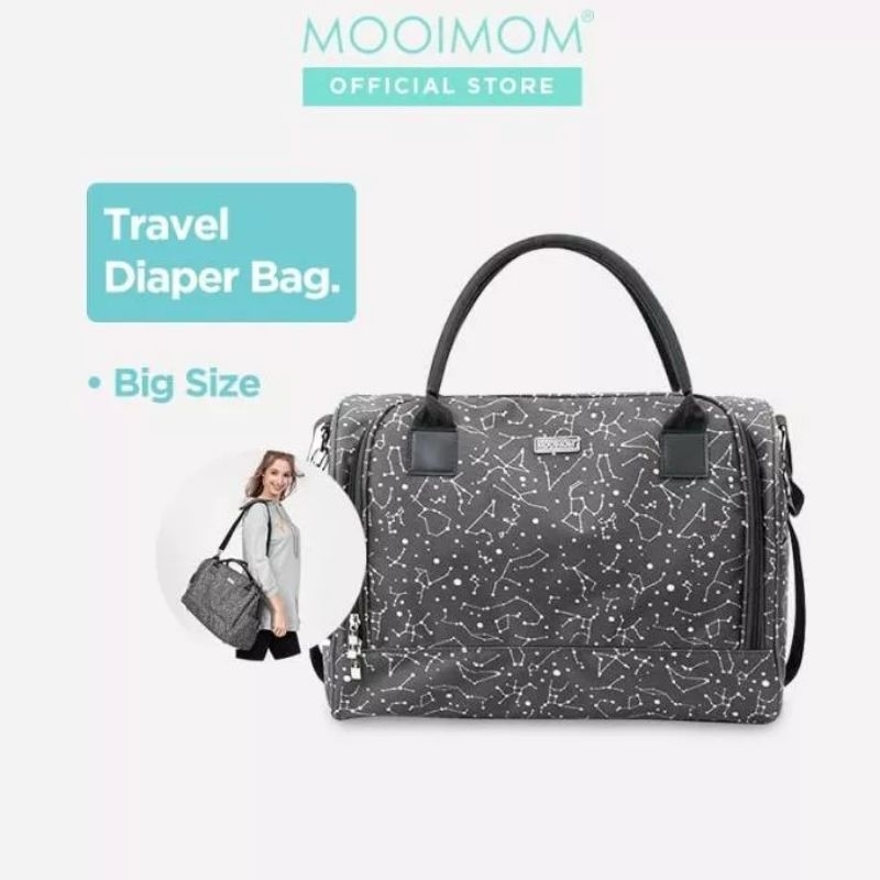 Mooimom Travel Diaper Bag - Tas Bayi Besar Perlengkapan Bayi