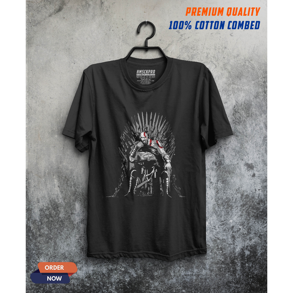 T-SHIRT DISTRO KRATOS / GOD OF WAR / BAJU ATASAN PRIA