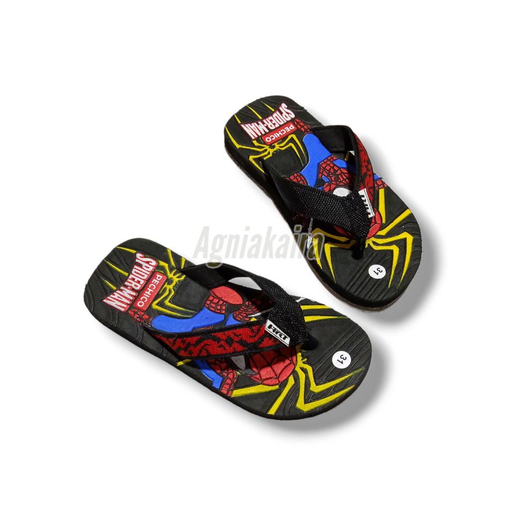 Sandal Anak Laki-laki Motif Terbaru Spyderman Kren Lucu