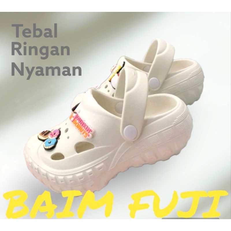 sandal baim fuji anak perempuan,sendal selop slip on tali belekang