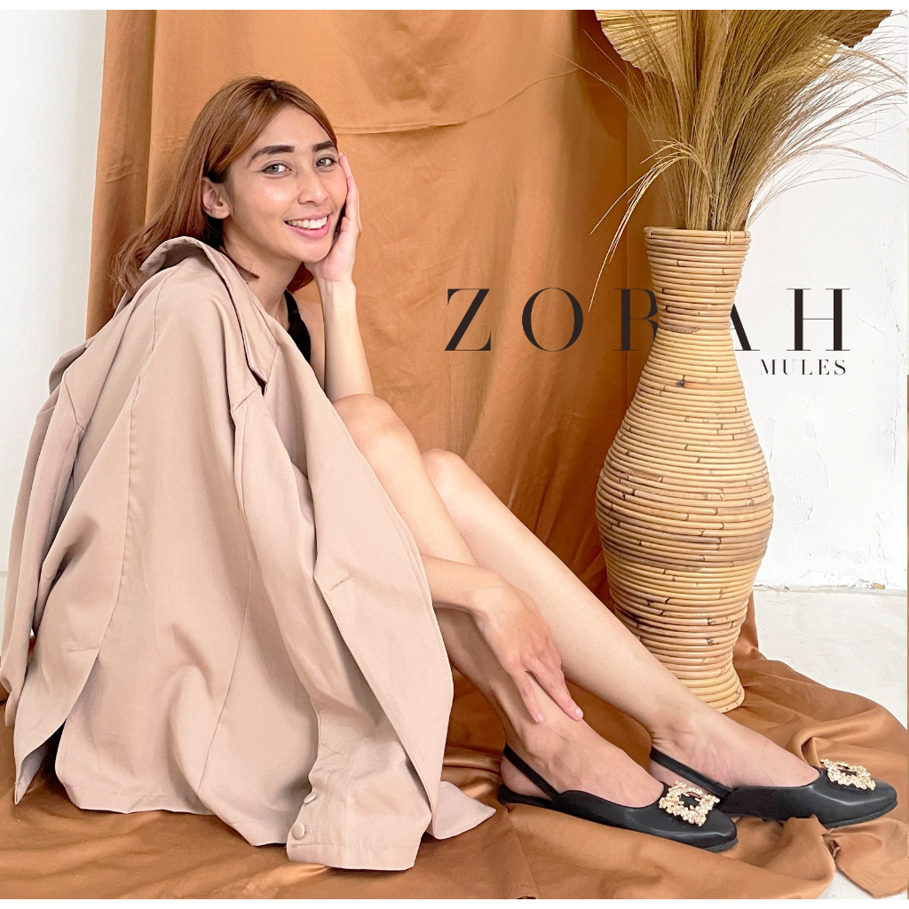 Clarisse ZORAH Flatshoes Mules Sepatu Wanita