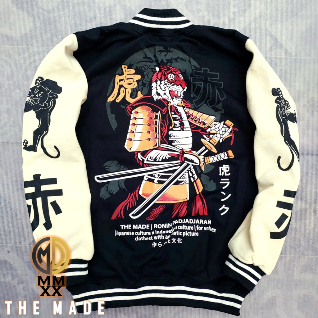 Jaket Varsity Anak 7-15 Tahun Motif Naga Yakuza Japan Culture x Indonesia Culture Jaket Baseball Bomber Anak Motif Gambar