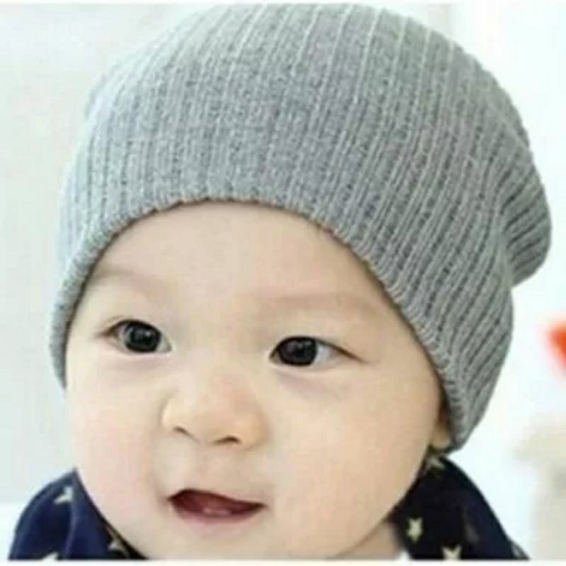 Topi Rajut Anak Topi Kupluk Bayi Topi Anak Unisex Lucu