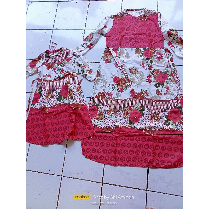 gamis couple ibu dan anak 3-5 tahun
