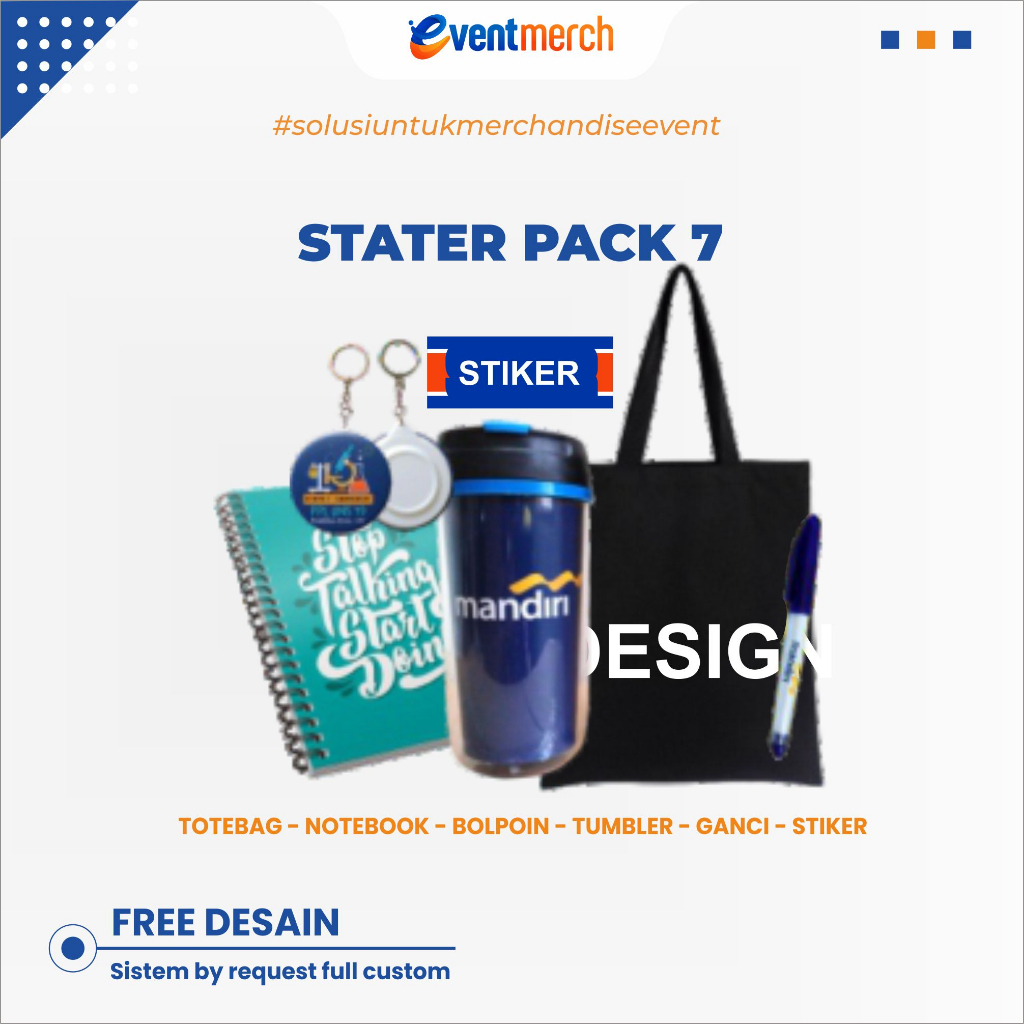 

PAKET SEMINAR KIT ACARA - GIFTSET - STATER PACK 7 BY EVENTMERCH