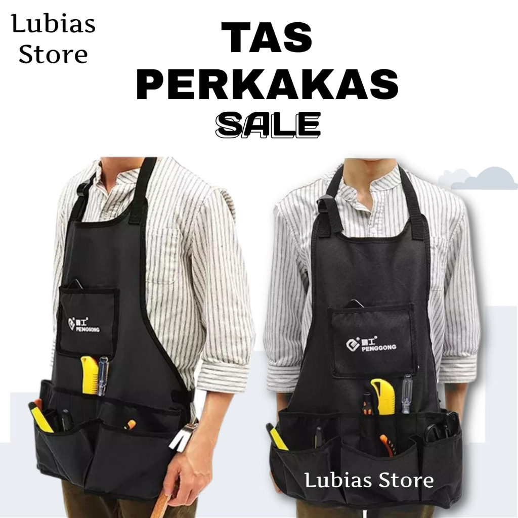 Tas Rompi Perkakas Tas Kerja Multifungsi Tas Bangunan / Bengkel Lubias Store