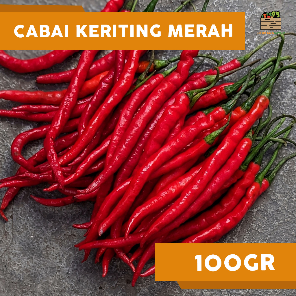 

Cabai Keriting Merah | 100gr (Kota Bandung & Sekitar)