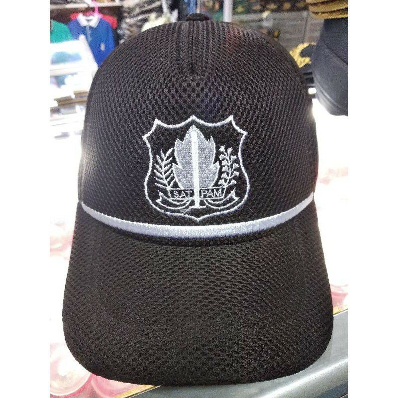 Topi Satpam Terbaru/Topi Satpam Coklat/Topi Security  Coklat