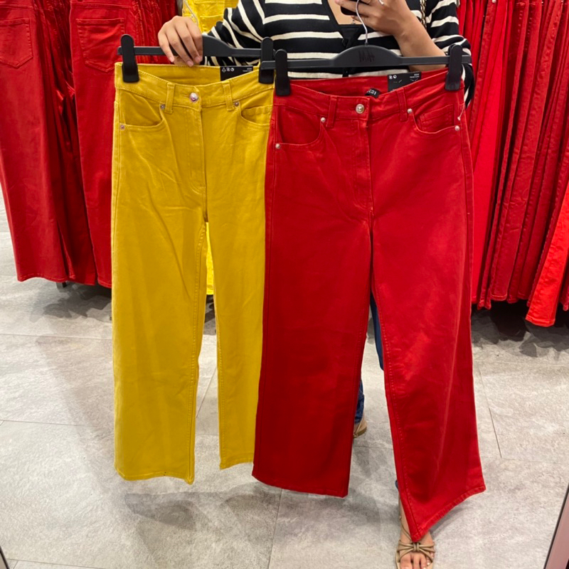 Celana wide HW Jeans HnM SALE [JASTIP]