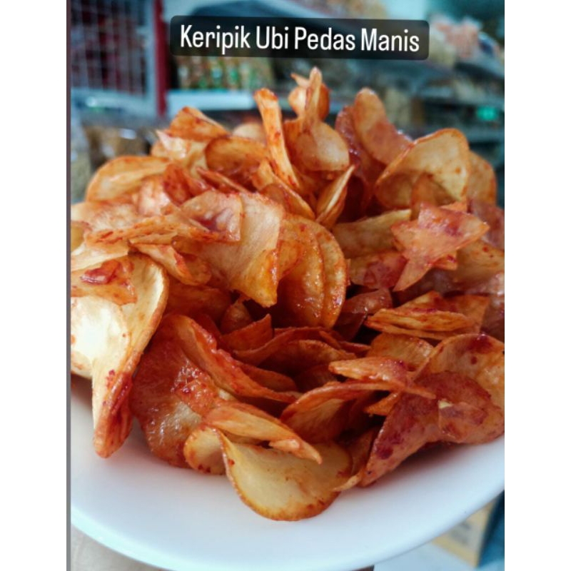 

KERIPIK SINGKONG PEDAS MANIS 500gram