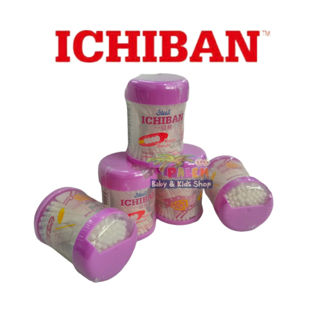 ideal ichiban cotton buds Regular Anak &amp; Dewasa isi 100 pcs I-125