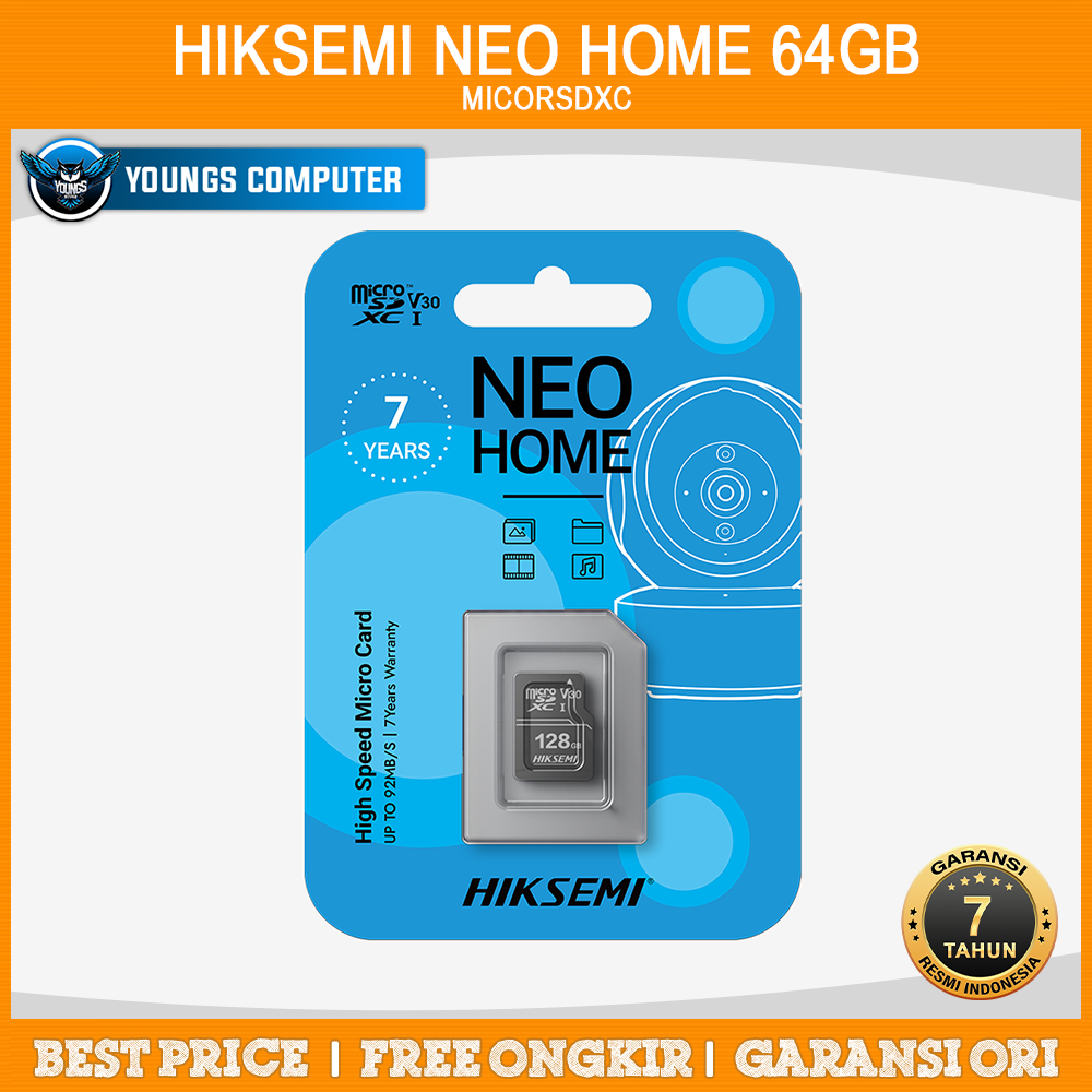 microSDXC HIKSEMI NEO HOME 64GB CLASS 10 USH-I - HS-TF-D1 64G