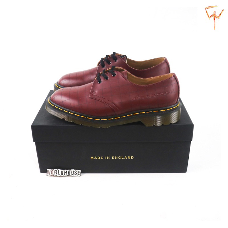 Dr martens 1461 x undercover cherry red smooth made in england 3 eye